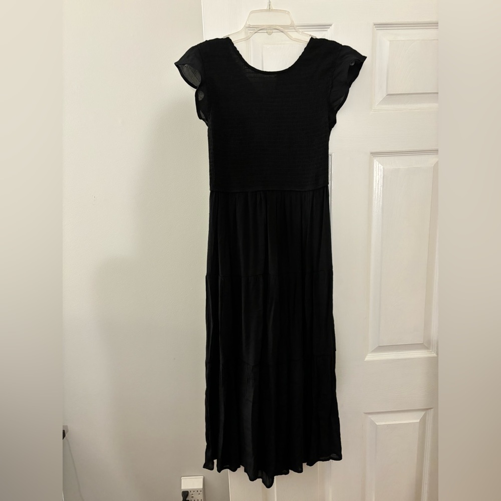 Black midi dress. Size medium.